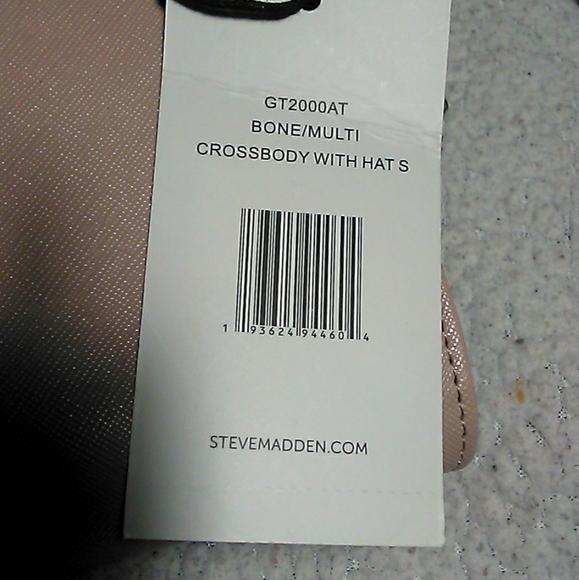 BNWT MULTI 3 CROSSBODY BAG BY STEVE MADDEN BONE W/ BLACK TRIPLE INTERIOR LOOK!! - Picture 6 of 12